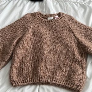 Zara little girls chunky knit sweater
